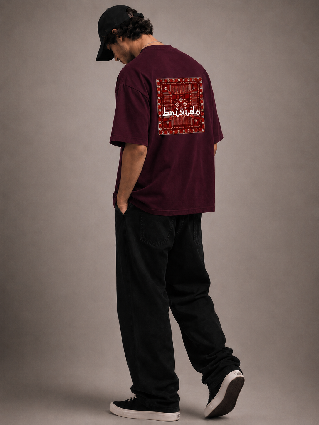 MANDALA Burgundy tee - photo 2