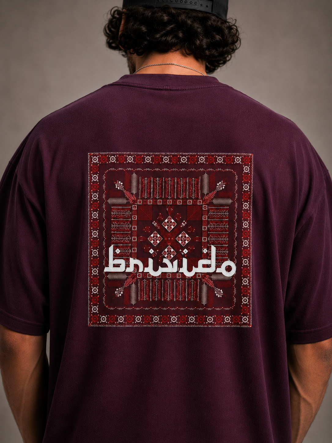 MANDALA Burgundy tee - photo 1