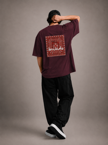 MANDALA Burgundy tee - photo 3